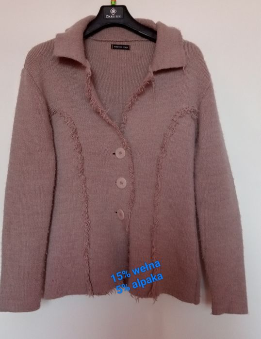 Sweter damski z domieszką alpaki M/L