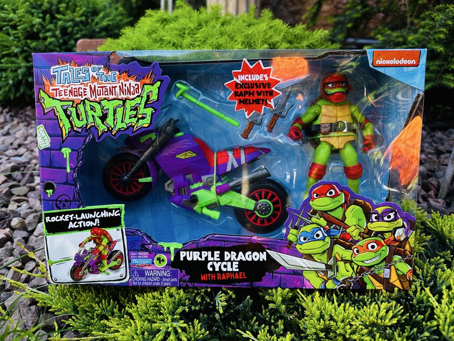 Набор Черепашки Ниндзя Рафаэль на мотоцикле Raphael