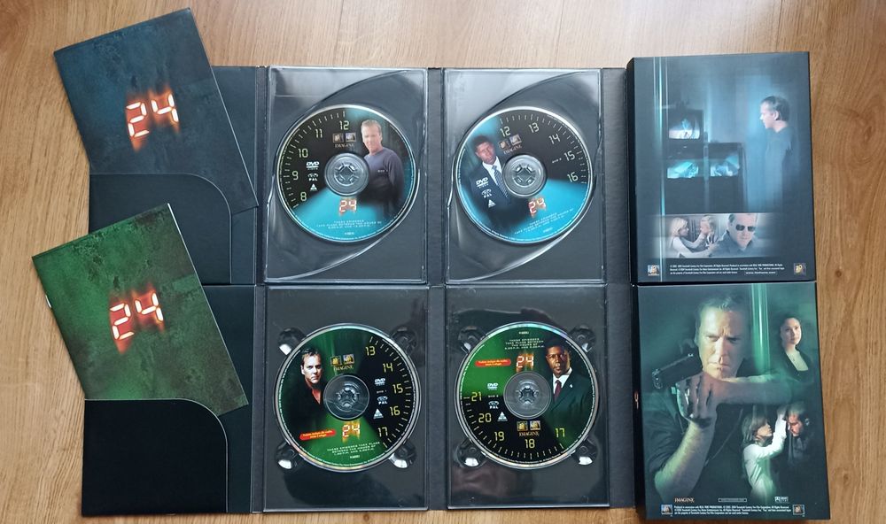 Série "24" - 2 box de 7 DVDs- temporadas 2 e 3