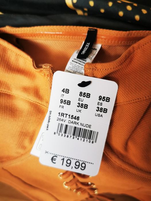Gorset prążkowany Tezenis 85B