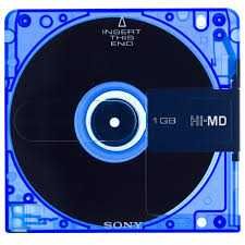 Sony HI-MD  1 GB , Япония , 45 часов воспроизведения музыки