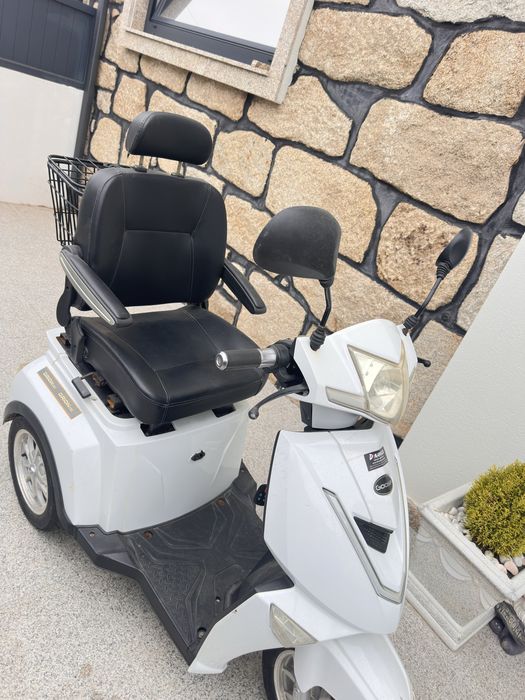 Moto eletrica 3 rodas goose mobilidade reduzida