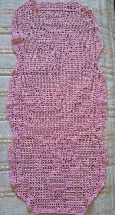 Obrus, bieżnik szydełko 2 sztuki