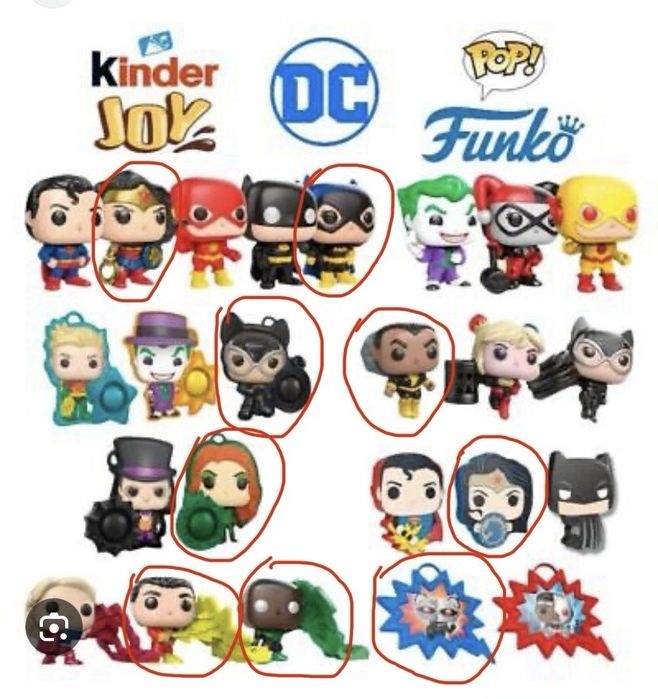 Figurka Black Adam z serii DC z Kinder Joy.