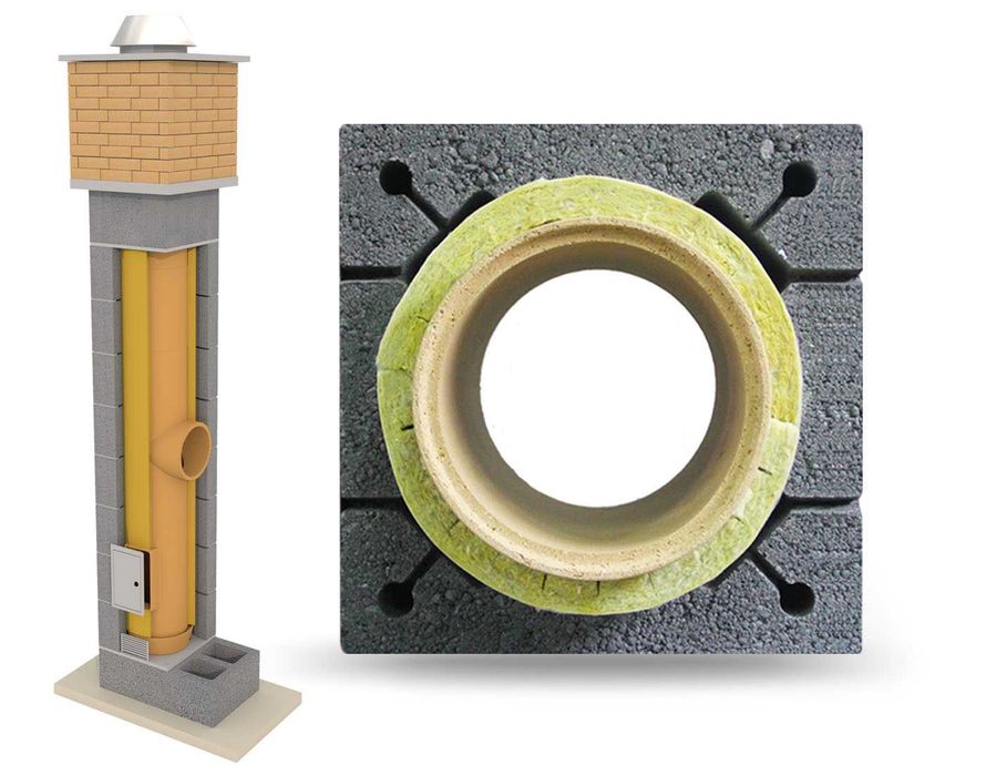 Komin System Ceramiczny 4m K Fi 200 Izolowany OCIEPLONY DOSTAWA GRATIS
