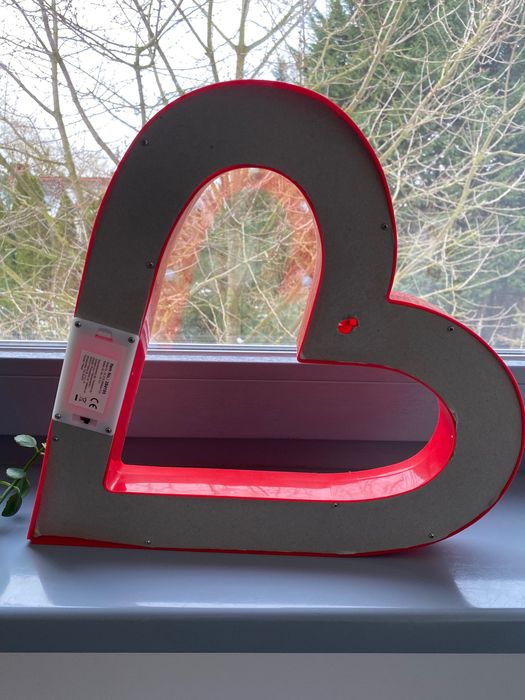 Serce lampka na baterie