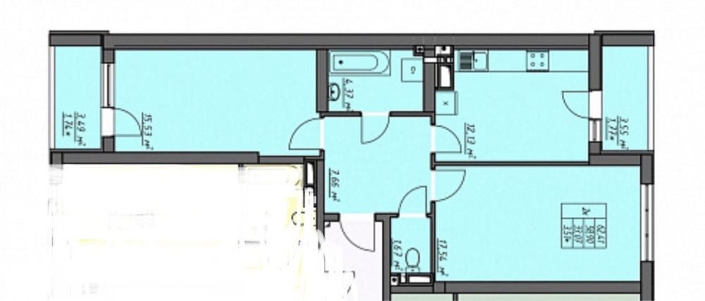 2-комн квартира 64м Одесские традиции