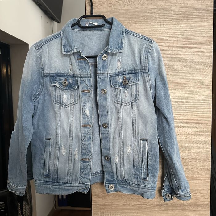 Kurtka jeansowa 146 dla dziewczynki