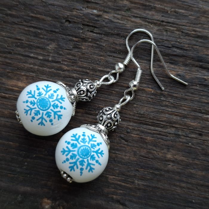 Kolczyki drewniane handmade