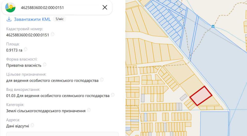 ПРОДАЖ перспективної ділянки під забудову | 2,22 га | біля ЯСНИСЬКОГО кар'єру