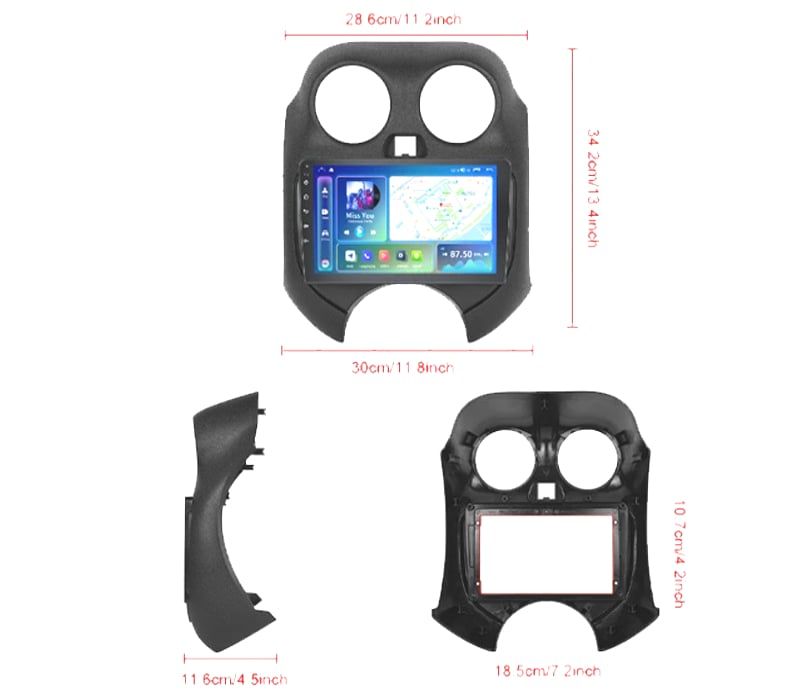 RÁDIO GPS ANDROID 13 NISSAN MICRA 11-17