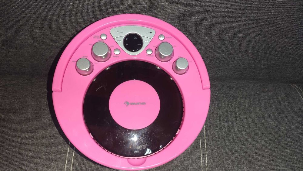 Караоке дитяче рожеве два мікрофони Auna SingSing BT 10035790