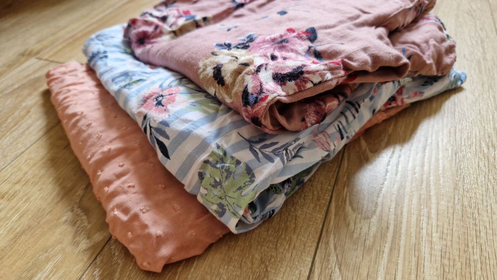 Zestaw 3x koszula w kwiaty wzór koszule we wzory greenpoint 40 L 42 XL