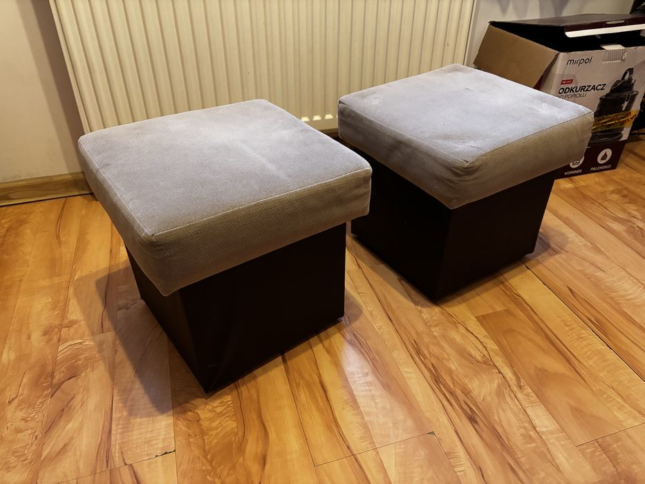 Pufiki, pufa, puf 2szt. Zamykane z pojemnikiem