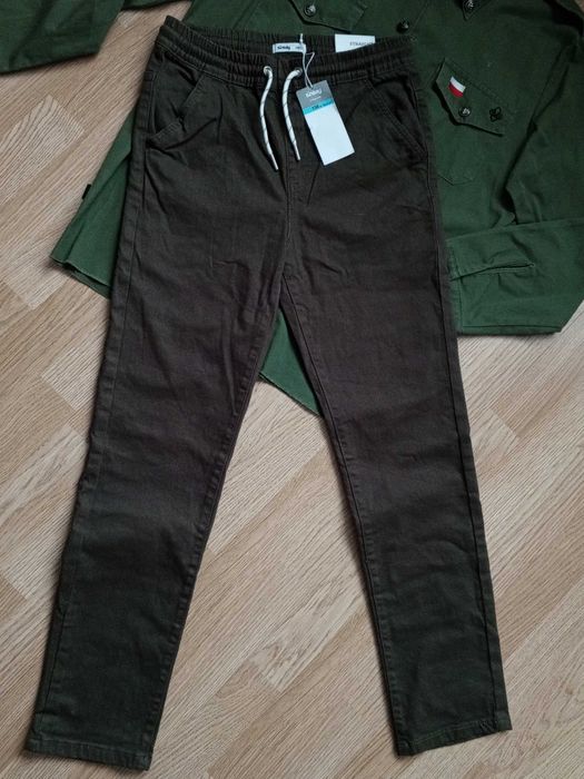 ZHP NOWE 158cm Khaki Spodnie