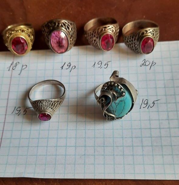 Женское кольцо  ссср. Винтаж .Серебро.