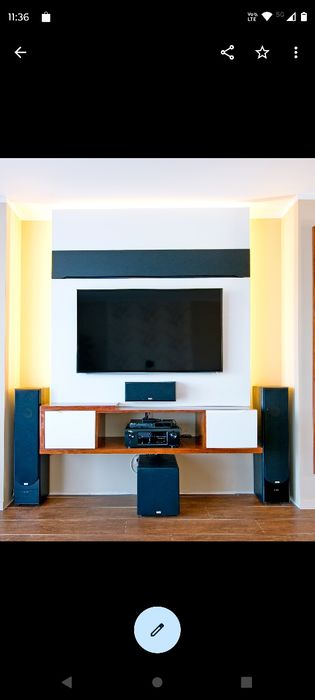 Kino domowe subwoofer amplituner  zestaw wart ponad 5tys zł Taga Denon