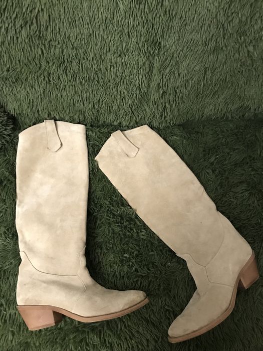 Казаки чоботи зимові світлобежеві