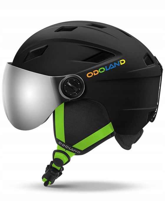 outlet odoland kask narciarski dziecięcy z wizjerem xs 49-53 cm 3-12 lat