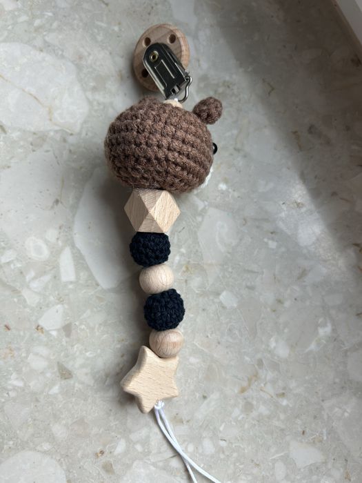 Zawieszka do smoczka miś