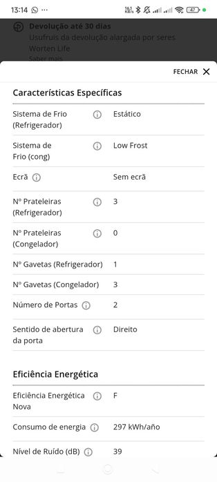 Frigorífico Indesit