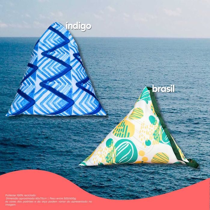 Almofadas de praia - vários padrões