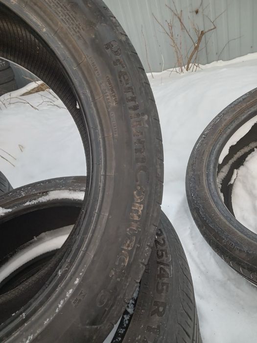 Шины б/у, летние: 225/45R17 Continental Premium Contact 6