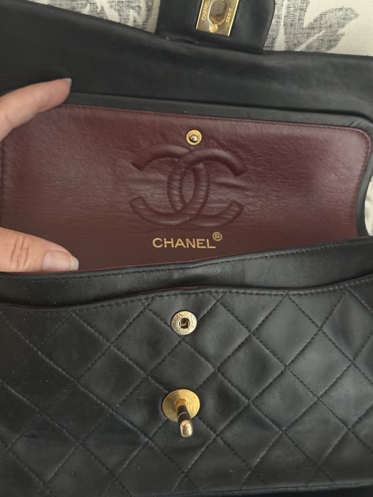 Chanel mini double flap vintage 24 k gold
