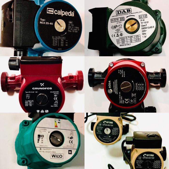 Циркуляционный насос EUROAQUA,GRUNDFOS,DAB,WILO.