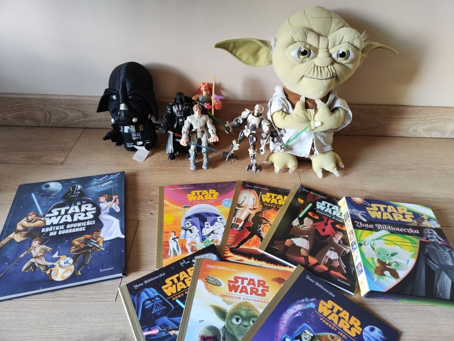 Zestaw Star Wars, figurki, maskotki , ksiazeczki