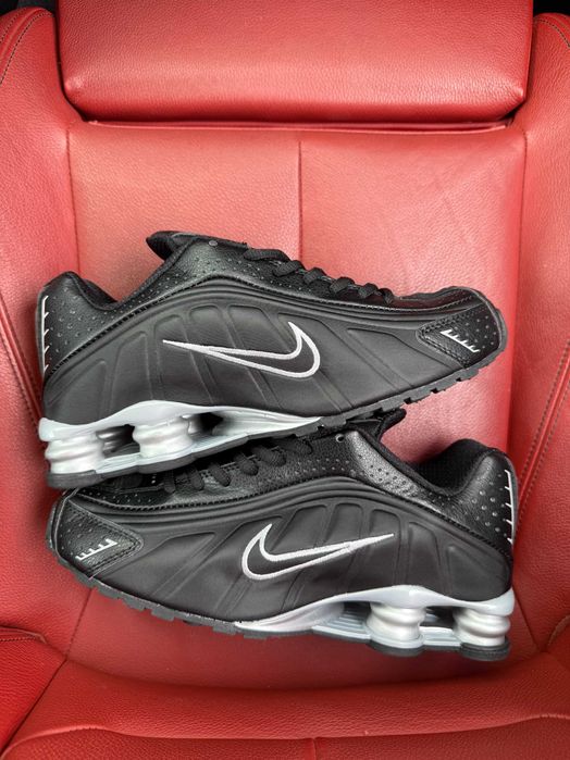 (ОПЛАТА ПІСЛЯ ОГЛЯДУ)Nike Shox R4 Black Grey Найк Шокс Р4 Чорно-сірі