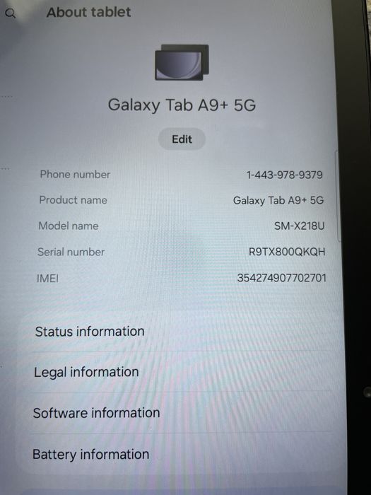 Samsung Galaxy Tab A9+ 4/64GB