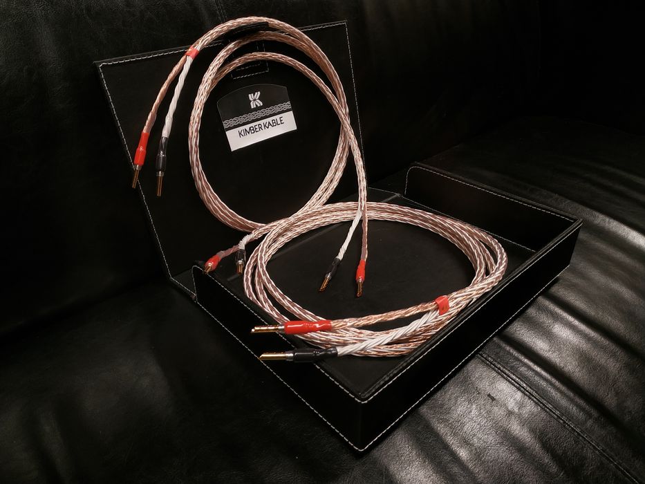 2796->2236zł Kimber Kable 8tc głośnikowe wtyki banan  Chord Ohmic