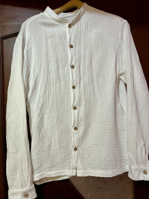 Муслінова рубашка чоловіча біла