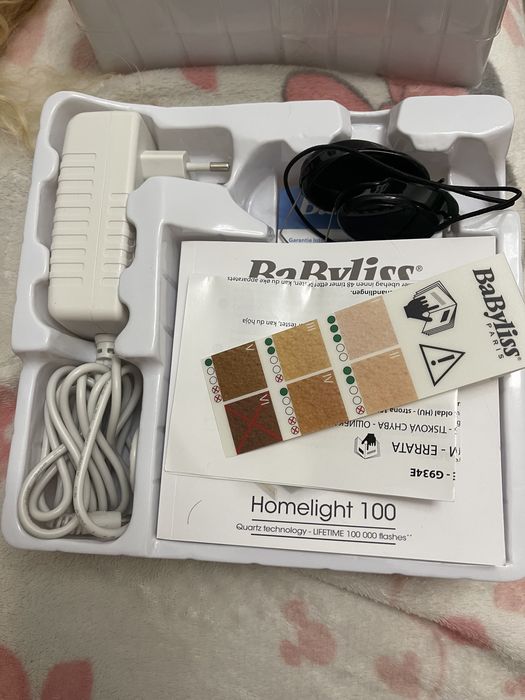 Depiladora luz pulsada babyliss  homelight 100