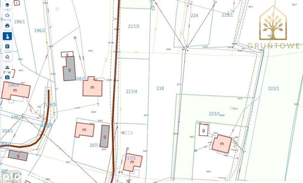 Działka budowlana I 8 arów Gorlice - Sokół I Spokojna okolica I Media