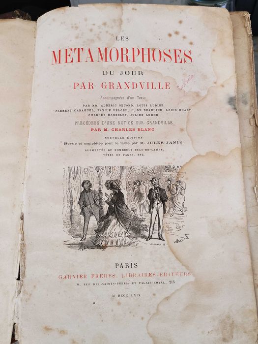 Les metamorphoses du jour com imagens ilustradas (1869)