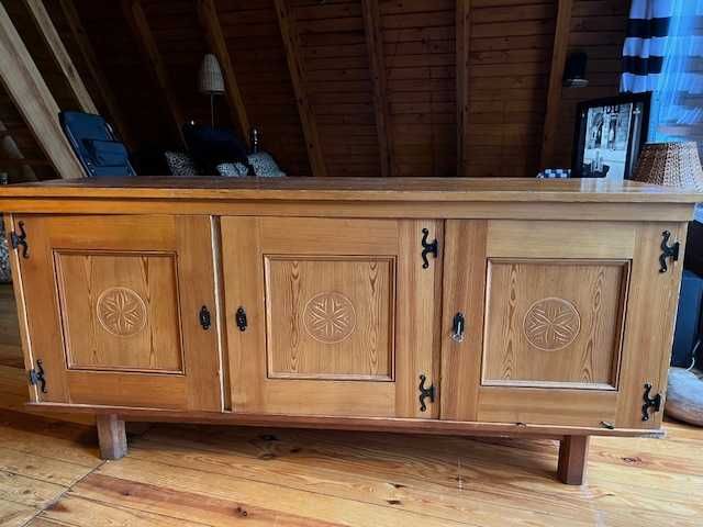 Komplet mebli drewno