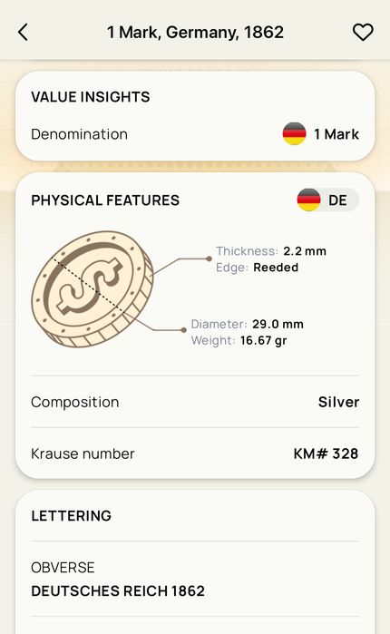 Moeda antiga Alemanha