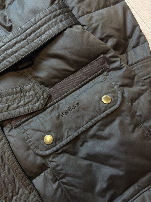 Barbour Arctic Damska L Kurtka Puchowa Parka z futrem Goose Down Jacket Casual