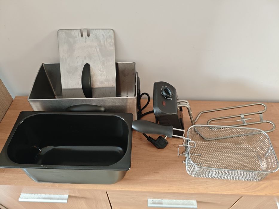 Frytkownica Olejowa Tradycyjna na Olej 2000W mocna 3L, użyta 2 razy!