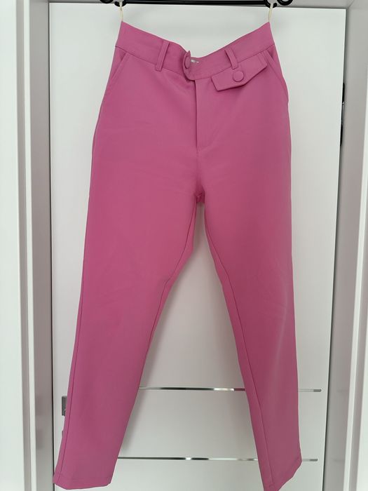 Spodnie eleganckie 36 wysoki stan