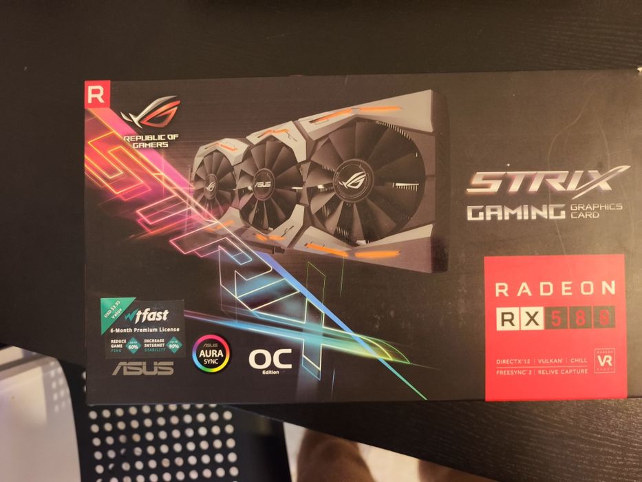 Placa Gráfica ASUS ROG Strix Radeon RX 580 8GB – Com Caixa Original