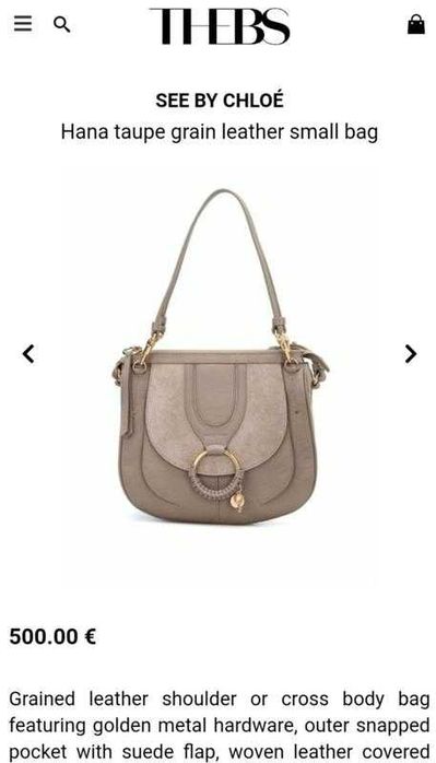 Стильная сумка бренда See By Chloe Оригинал