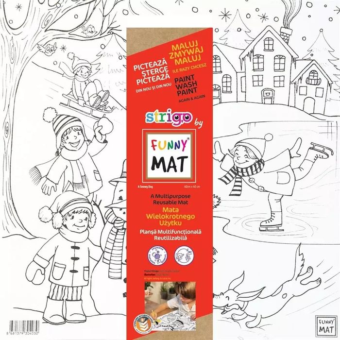 Mata biała Zabawa na śniegu Funny Mat STRIGO. Strigo