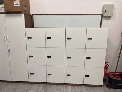 Locker 6 skrytek szafka na dokumenty lockery biuro dom szkoła recepcja