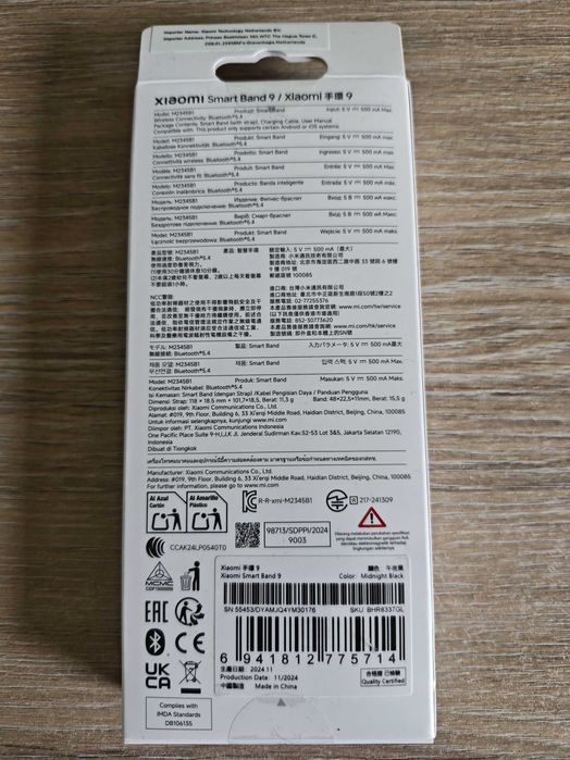 Xiaomi Smart Band 9 Czarny