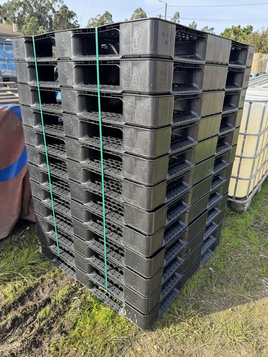 Paletes de Plastico SEMI NOVAS EURO - 1200x800x160mm e OUTRAS