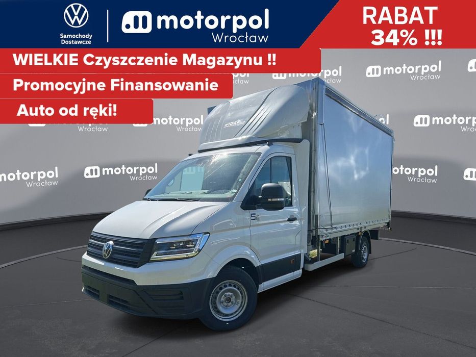 Volkswagen Crafter SKRZYNIA+PLANDEKA z burtofiraną/35 Poj. Kab./2.0BiTDI 163KM  SKRZYNIA+PLANDEKA z burtofiraną /35 Poj. Kab./2.0BiTDI 163KM