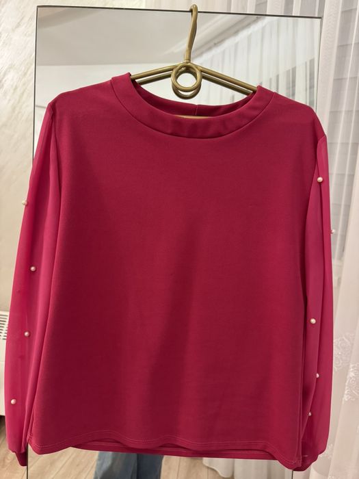 Кофточка рожева з перлинками